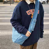 Boogzel Apparel 90's Denim Shoulder Bag, view 4