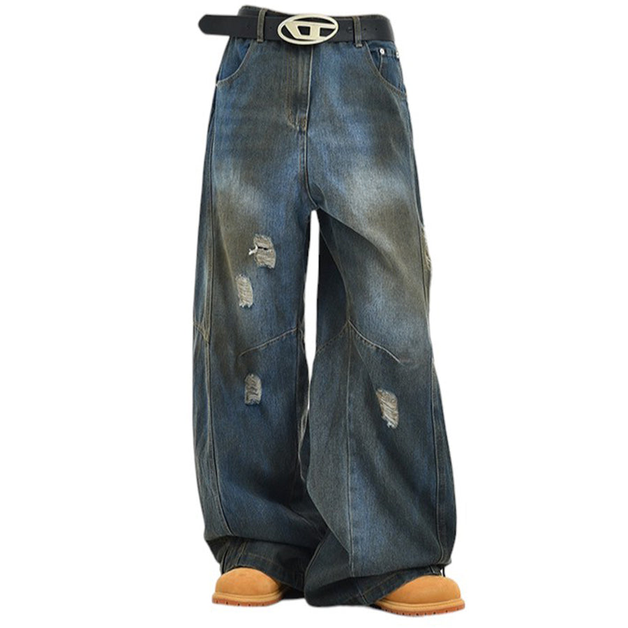 Boogzel Apparel 90s Distressed Baggy Jeans