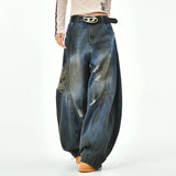 Boogzel Apparel 90s Distressed Baggy Jeans, view 3