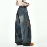 Boogzel Apparel 90s Distressed Baggy Jeans, view 4