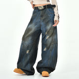 Boogzel Apparel 90s Distressed Baggy Jeans, view 5