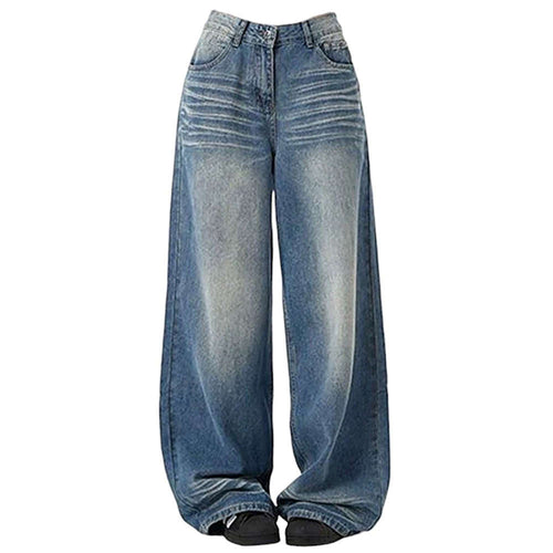 Boogzel Apparel 90s Faded Wash Baggy Jeans