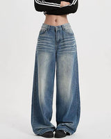 Boogzel Apparel 90s Faded Wash Baggy Jeans, view 2