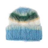 Boogzel Apparel 90s Fuzzy Striped Knit Beanie, view 2