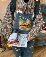 Boogzel Apparel 90's Kids Embroidered Overalls, view 2