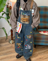 Boogzel Apparel 90's Kids Embroidered Overalls, view 3