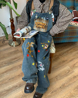 Boogzel Apparel 90's Kids Embroidered Overalls, view 5