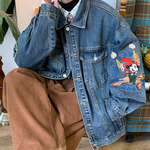 Boogzel Apparel 90's Kids Embroidery Denim Jacket