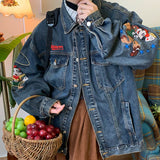 Boogzel Apparel 90's Kids Embroidery Denim Jacket, view 3