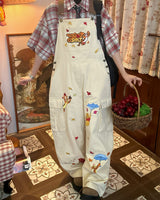 Boogzel Apparel 90's Kids Embroidery Overalls, view 4