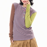 Boogzel Apparel 90s Kids Striped Polka Dot Long Sleeve Top, view 4