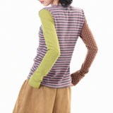 Boogzel Apparel 90s Kids Striped Polka Dot Long Sleeve Top, view 5