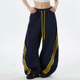 Boogzel Apparel 90's Side Stripe Baggy Sweatpants, view 5