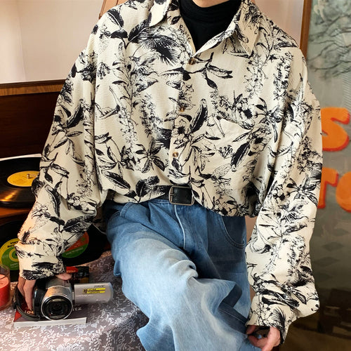 Boogzel Apparel 90s Style Floral Print Shirt