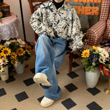 Boogzel Apparel 90s Style Floral Print Shirt, view 4