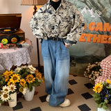 Boogzel Apparel 90s Style Floral Print Shirt, view 5