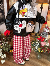 Boogzel Apparel 90s Style Oversized Leather Jacket, view 3