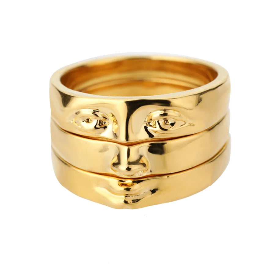 Boogzel Apparel Abstract Face Ring