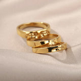 Boogzel Apparel Abstract Face Ring, view 3