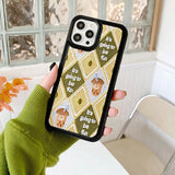 Boogzel Apparel Acorn Argyle iPhone Case, view 2