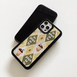Boogzel Apparel Acorn Argyle iPhone Case, view 3
