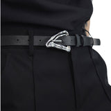 Boogzel Apparel Aesthetic Asymmetrical Buckle Belt, view 3