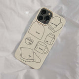 Boogzel Apparel Aesthetic Breakfast iPhone Case, view 2