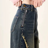 Boogzel Apparel Aesthetic Butterfly Flared Jeans, view 3