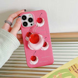 Boogzel Apparel Aesthetic Cherry iPhone Case, view 2