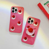 Boogzel Apparel Aesthetic Cherry iPhone Case, view 3