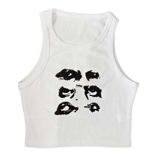 Boogzel Apparel Aesthetic Eyes Tank Top