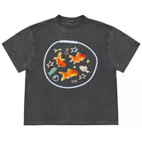 Boogzel Apparel Aesthetic Goldfish Graphic T-Shirt, view 2
