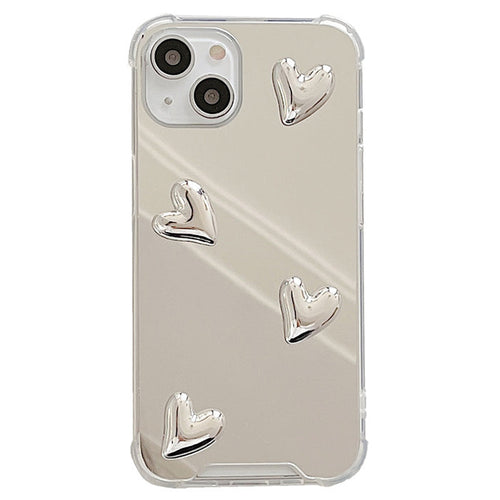 Boogzel Apparel Aesthetic Heart Mirror iPhone Case