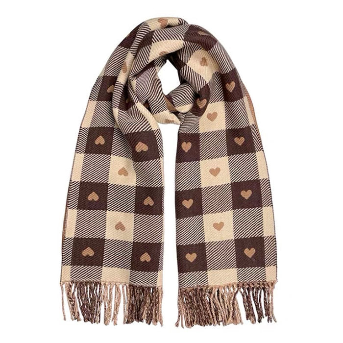 Boogzel Apparel Heart Pattern Scarf