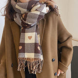 Boogzel Apparel Heart Pattern Scarf, view 4