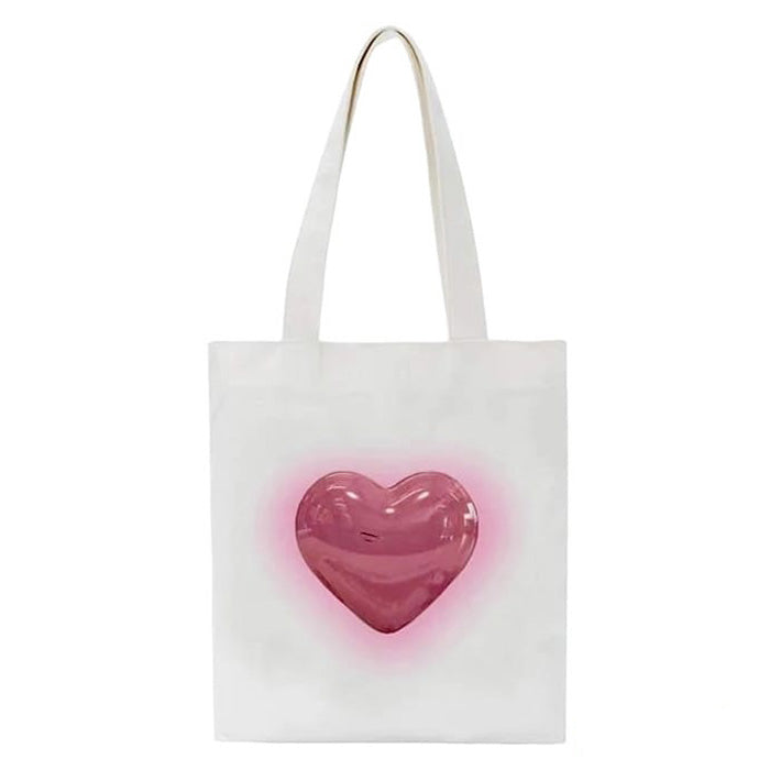Boogzel Apparel Aesthetic Heart Tote Bag