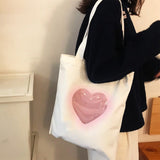 Boogzel Apparel Aesthetic Heart Tote Bag, view 2