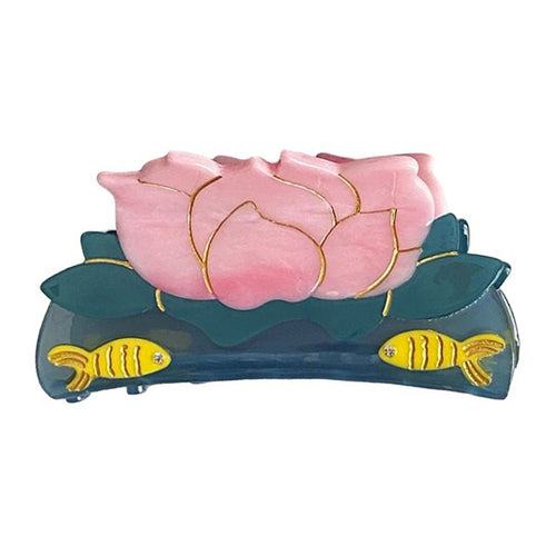 Boogzel Apparel Aesthetic Lotus Flower Hair Claw