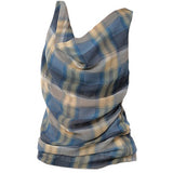 Boogzel Apparel Aesthetic Plaid Draped Tank, view 2