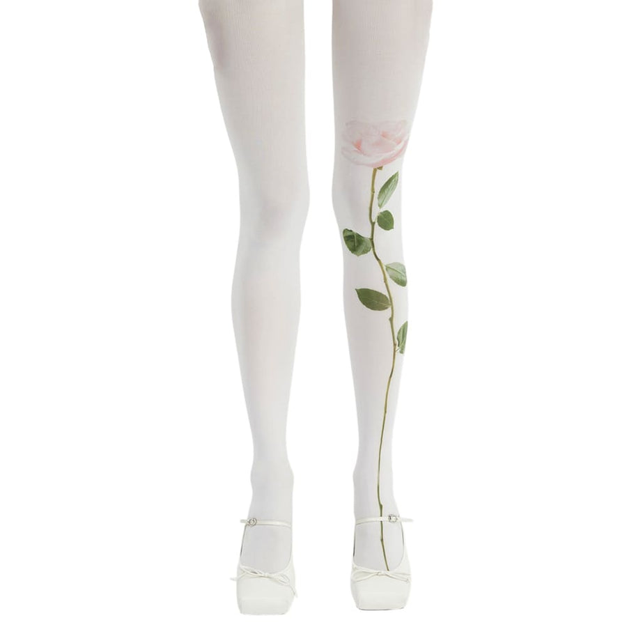 Boogzel Apparel Aesthetic Rose Print Tights