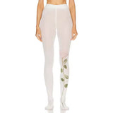 Boogzel Apparel Aesthetic Rose Print Tights, view 4
