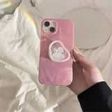 Boogzel Apparel Aesthetic Shell Pearl iPhone Case, view 4
