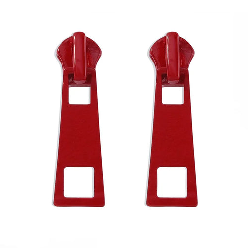 Boogzel Apparel Aesthetic Zipper Stud Earrings