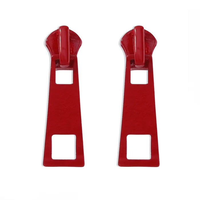 Boogzel Apparel Aesthetic Zipper Stud Earrings