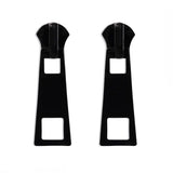 Boogzel Apparel Aesthetic Zipper Stud Earrings, view 2