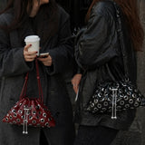 Boogzel Apparel After Midnight Eyelet Shoulder Bag, view 4