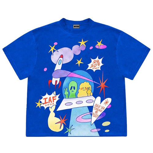 Boogzel Apparel Alien Aesthetic Graphic T-Shirt