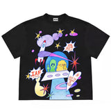 Boogzel Apparel Alien Aesthetic Graphic T-Shirt, view 2