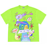Boogzel Apparel Alien Aesthetic Graphic T-Shirt, view 4