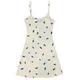 Boogzel Apparel All Over Ant Print Ribbed Slip Dress, view 2